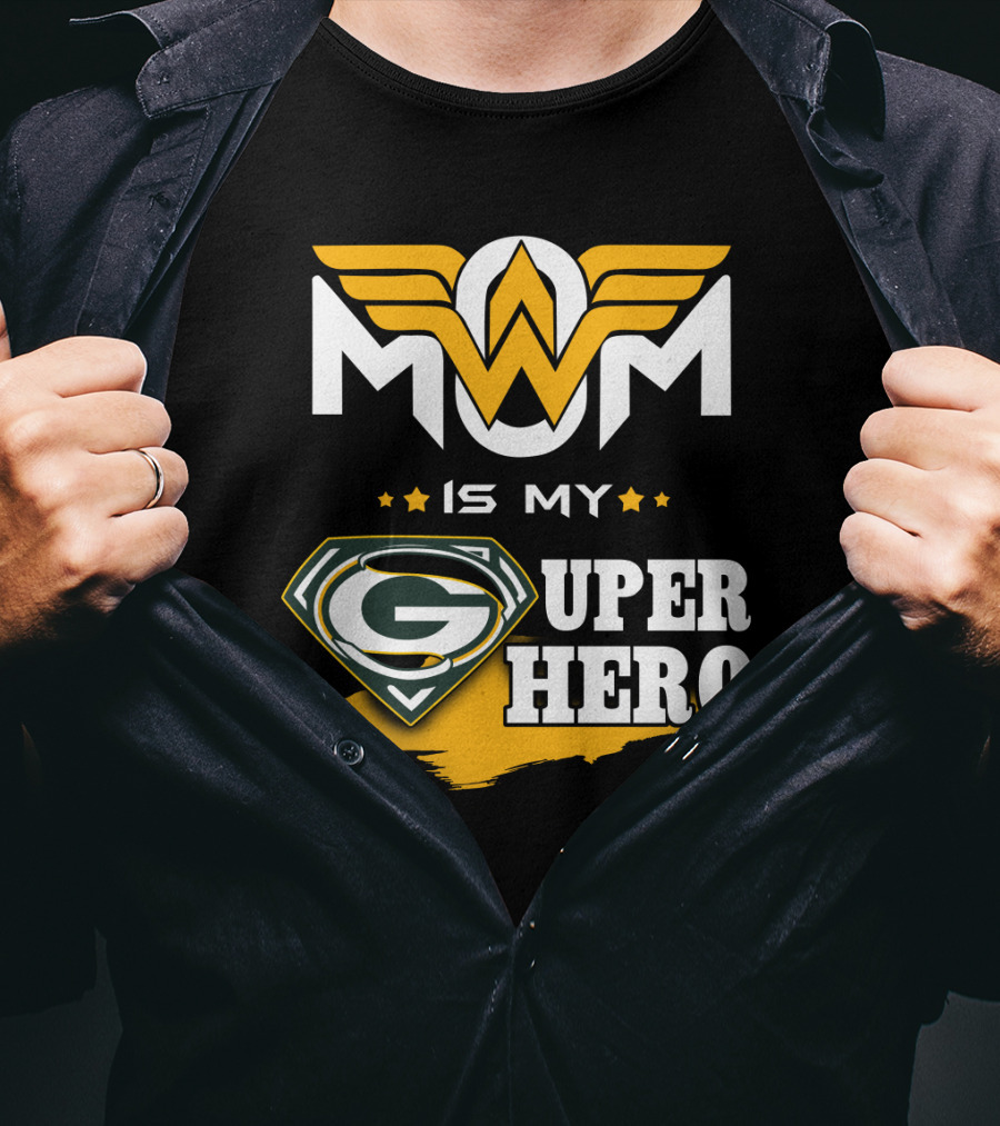Mom Is My Packers Super Hero T-Shirt