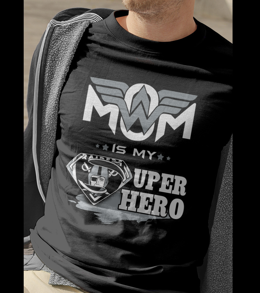 Mom Is My Raiders Super Hero T-Shirt