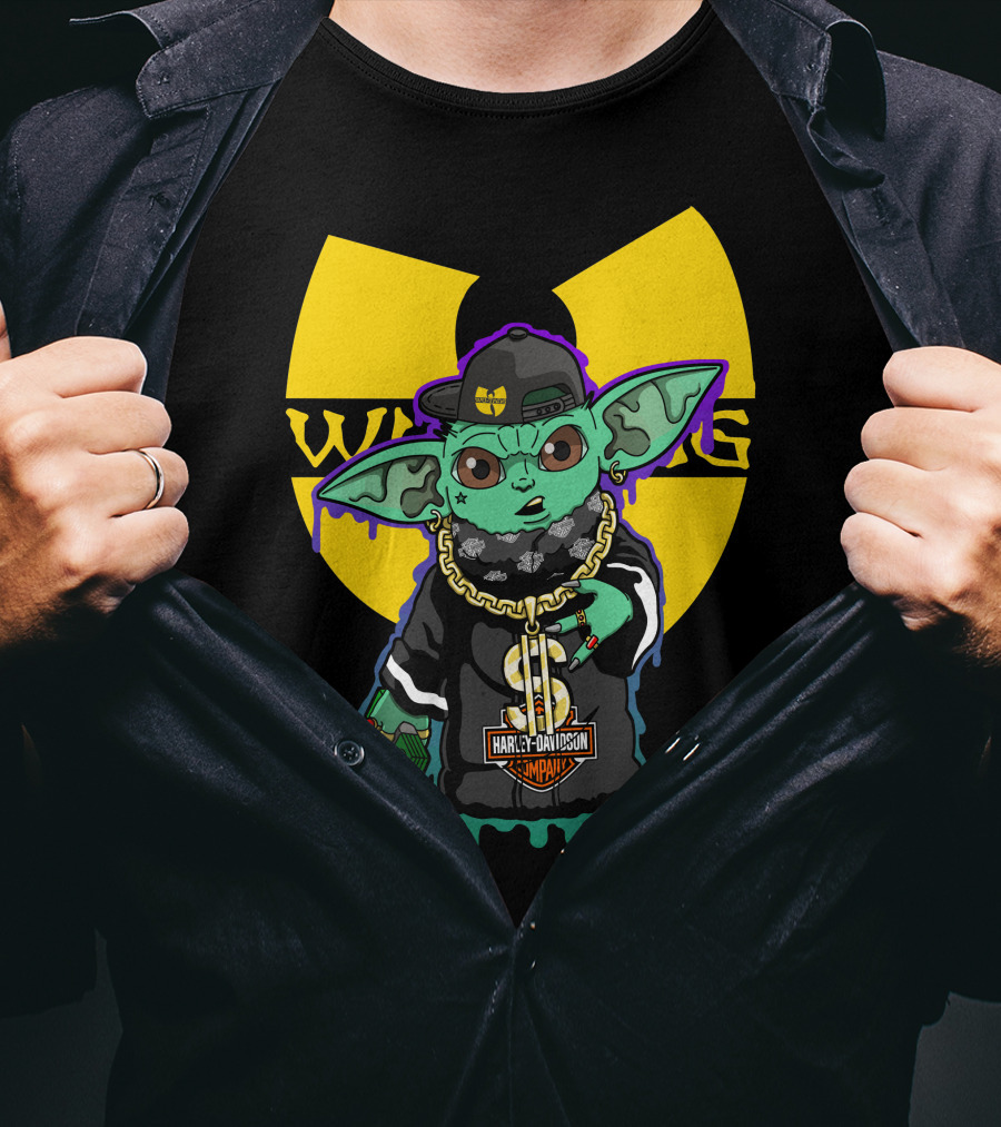 Wu-Tang Clan Harley Davidson Yoda Mashup T-Shirt