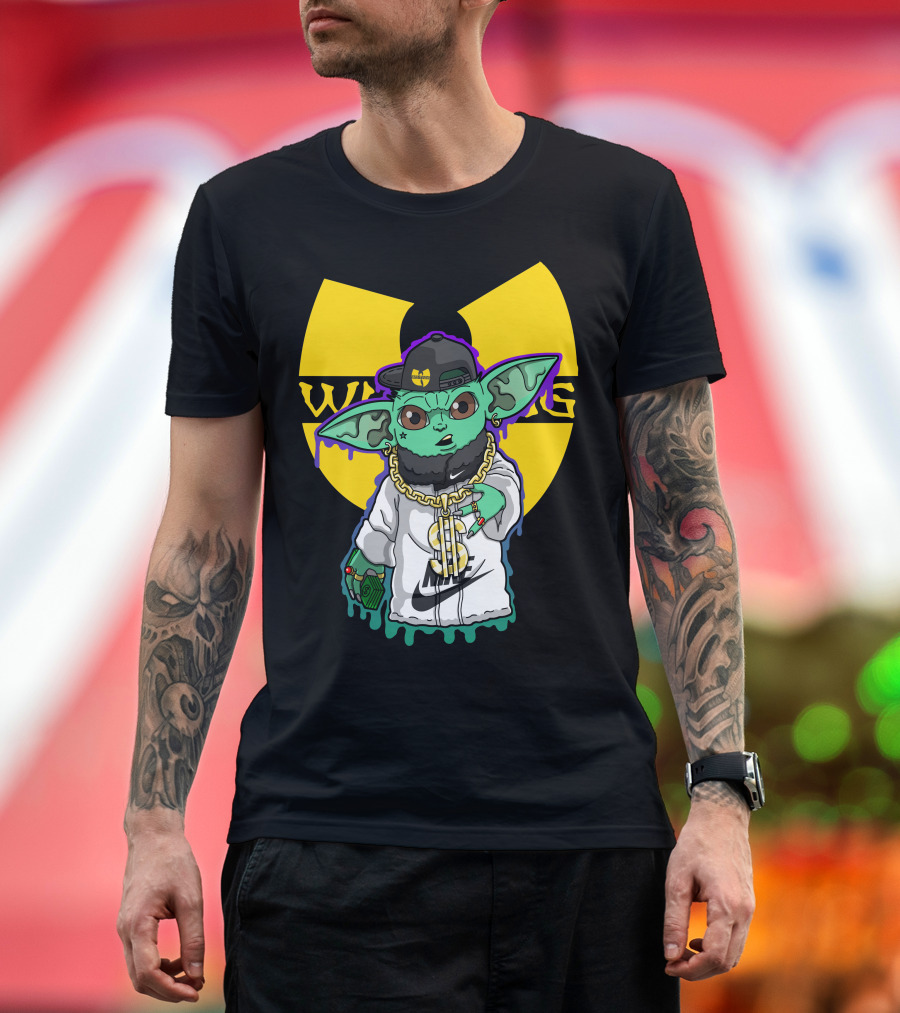 Wu Ni Baby Yoda Wu-Tang Clan Crossover T-Shirt