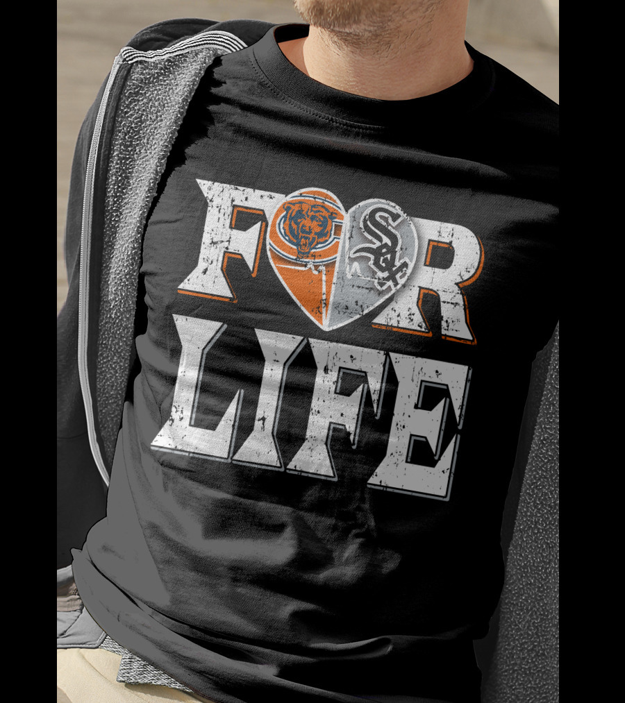 For Life Bears White Sox T-Shirt