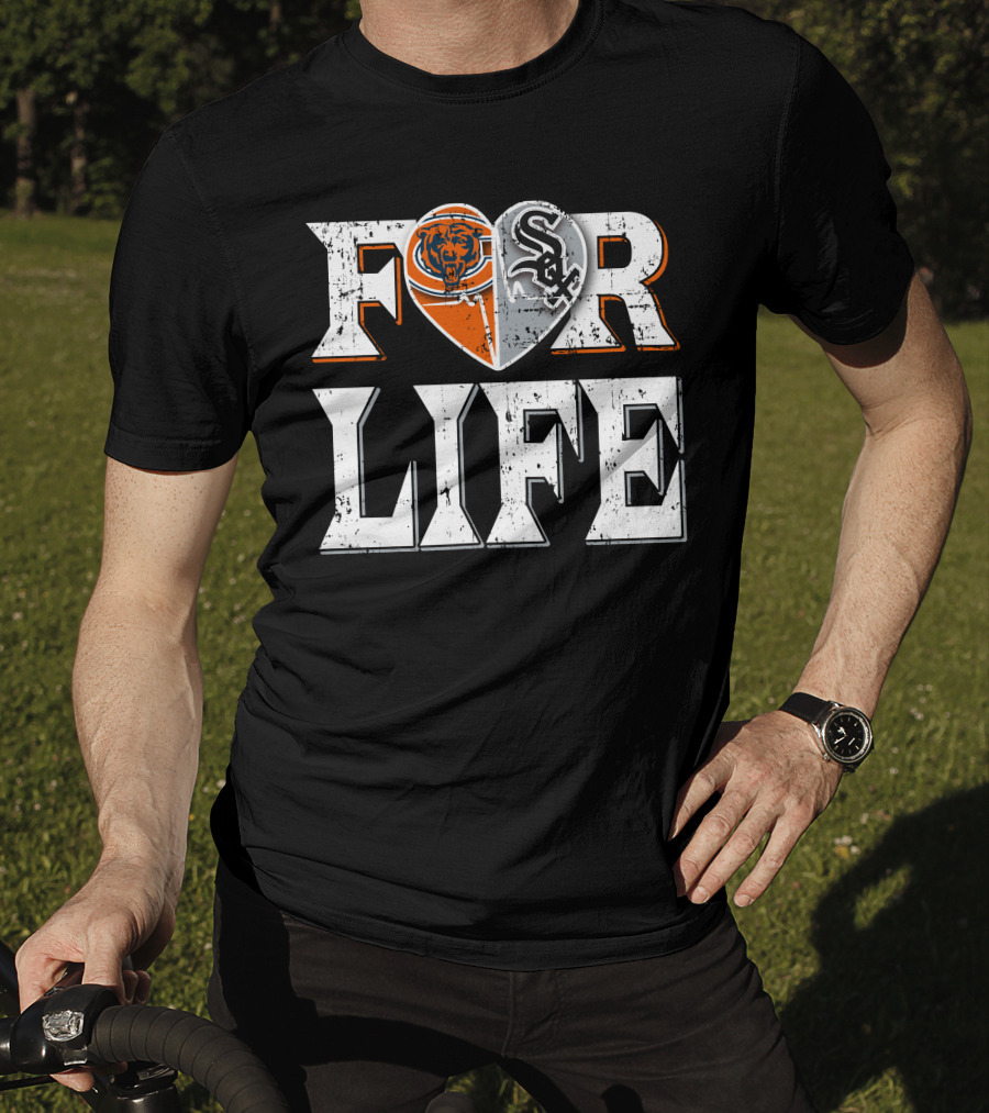 For Life Bears White Sox T-Shirt