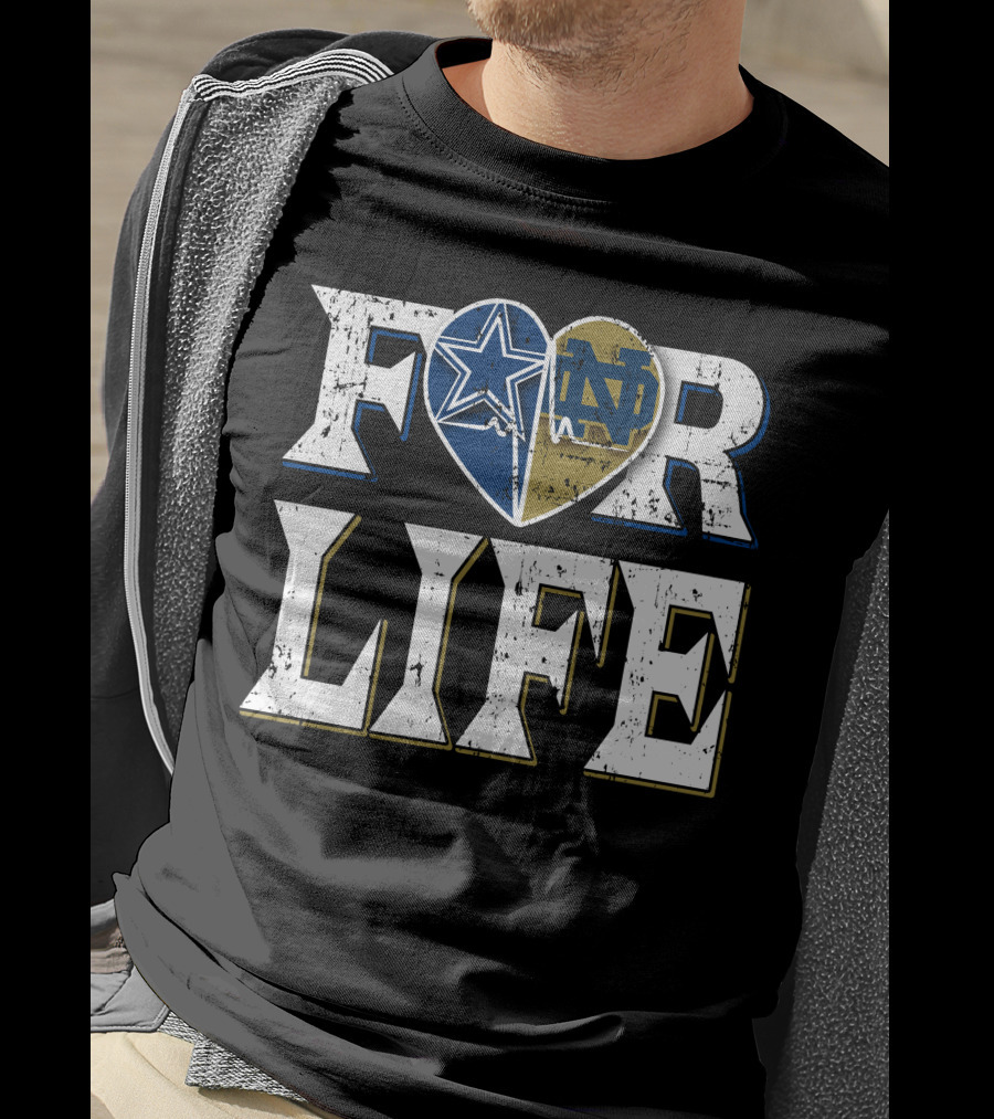 For Life Cowboys Notre Dame T-Shirt