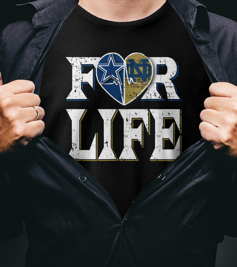 For Life Cowboys Notre Dame T-Shirt