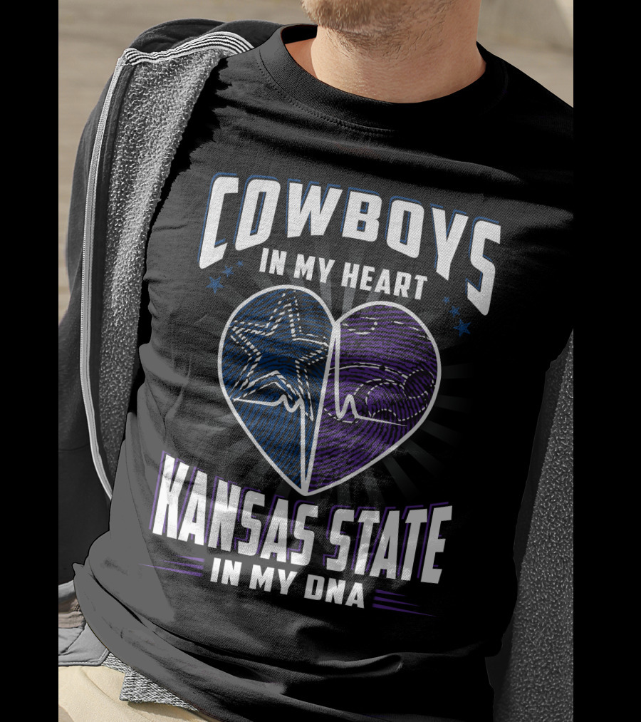 Cowboys IN My Heart Kansas State IN My Dna T-Shirt