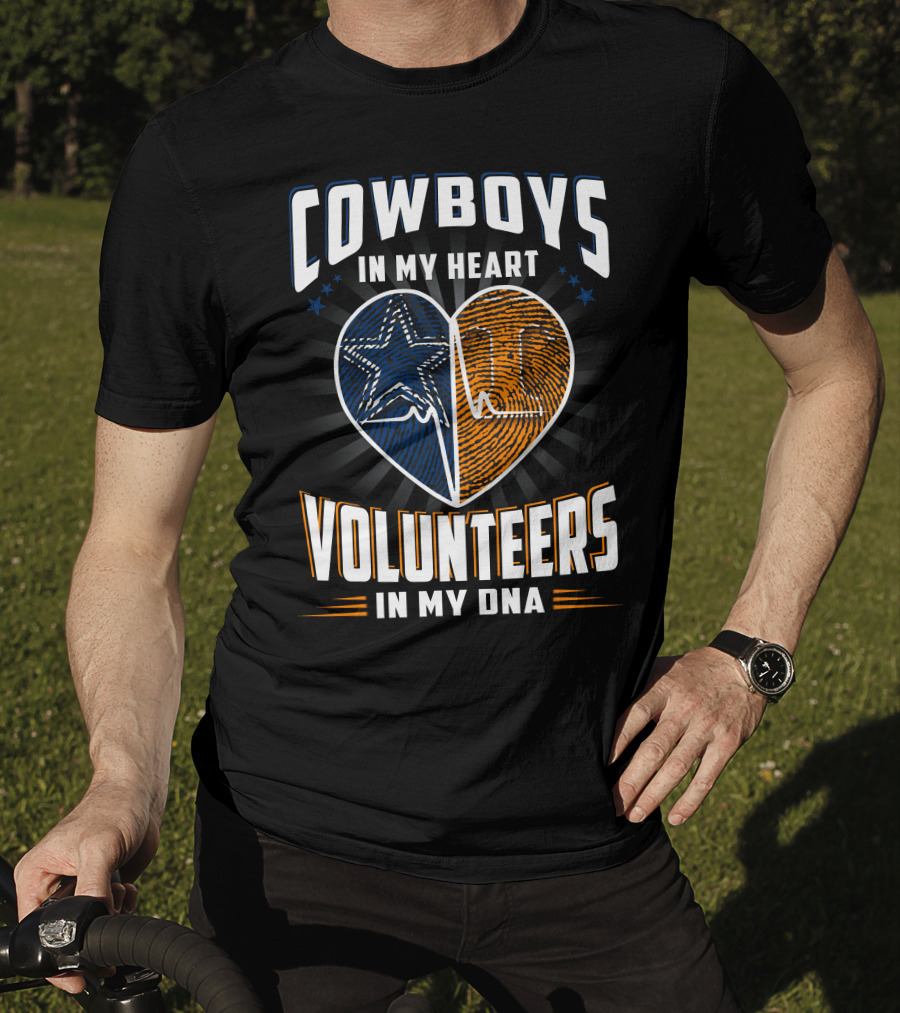 Cowboys In My Heart Volunteers In My Dna T-Shirt