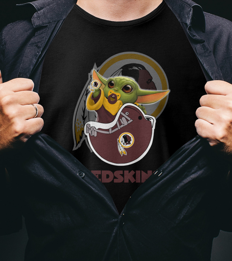 Redskins Yodast Baby Character With Team T-Shirt