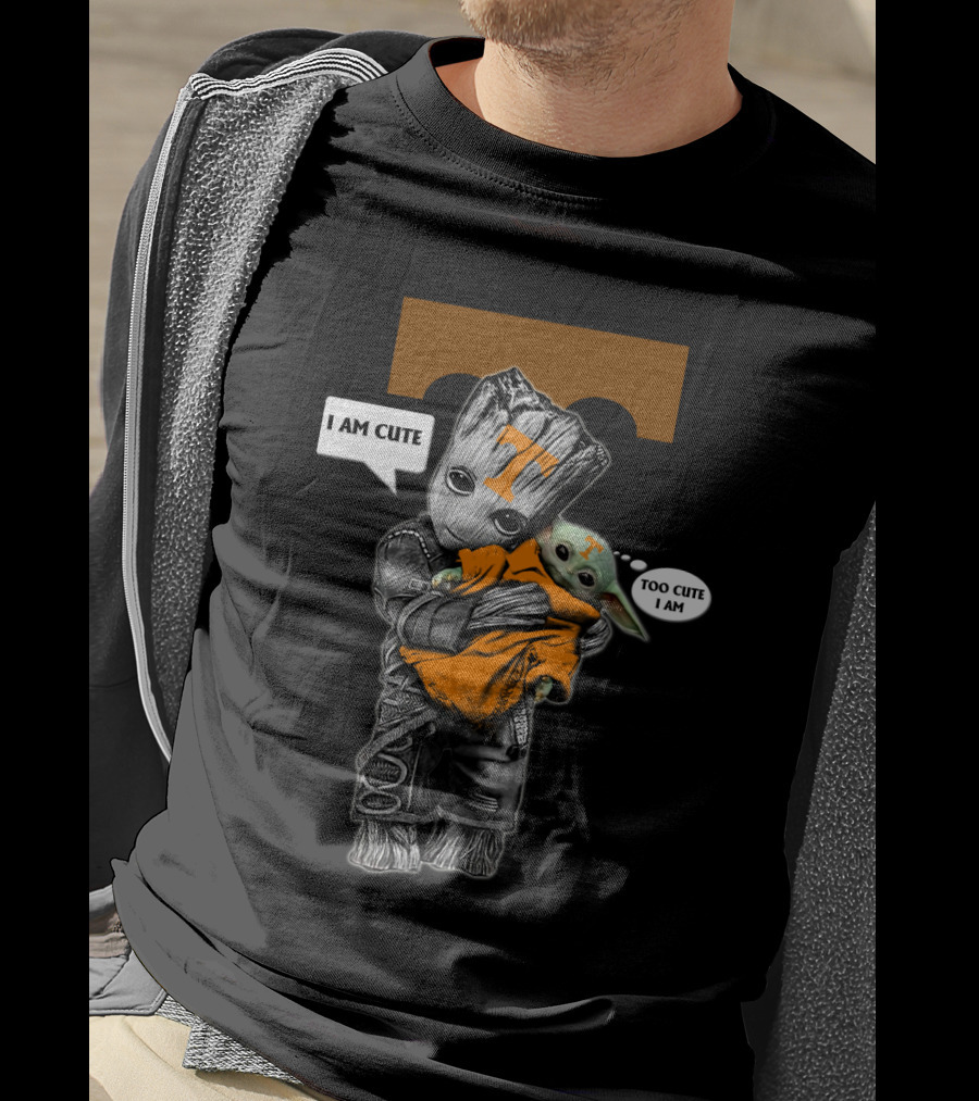 Groot Yoda Cute Ncaa Tennessee Volunteers T-Shirt