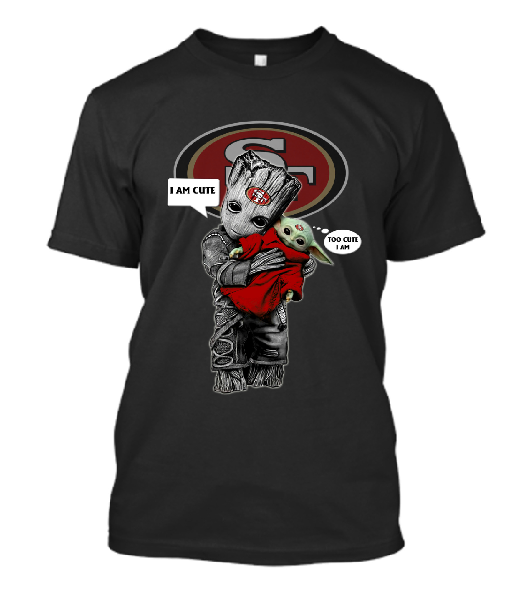 SF49ERS NFL I Am Cute Too Cute I Am YodaST 010 T-Shirt