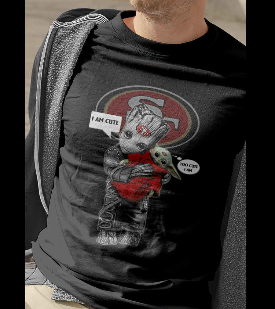 SF49ERS NFL I Am Cute Too Cute I Am YodaST 010 T-Shirt