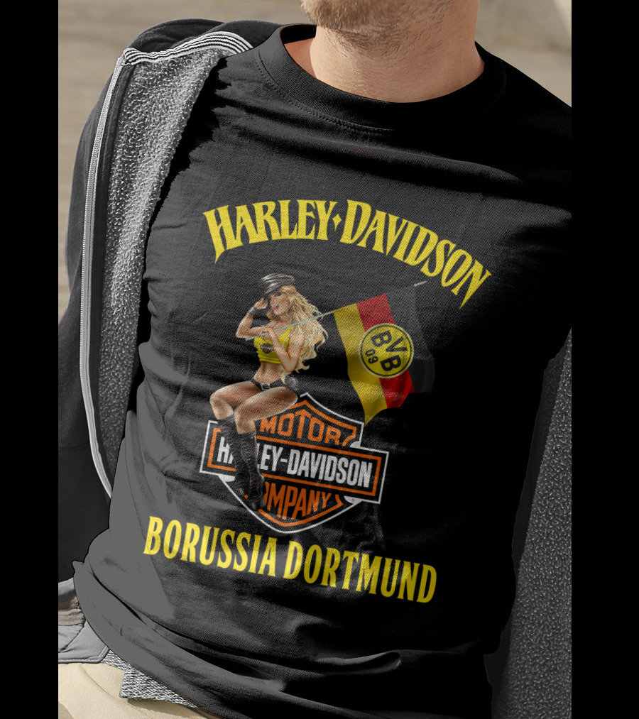 Harley Davidson Borussia Dortmund Bvb 09 Motor Company T-Shirt