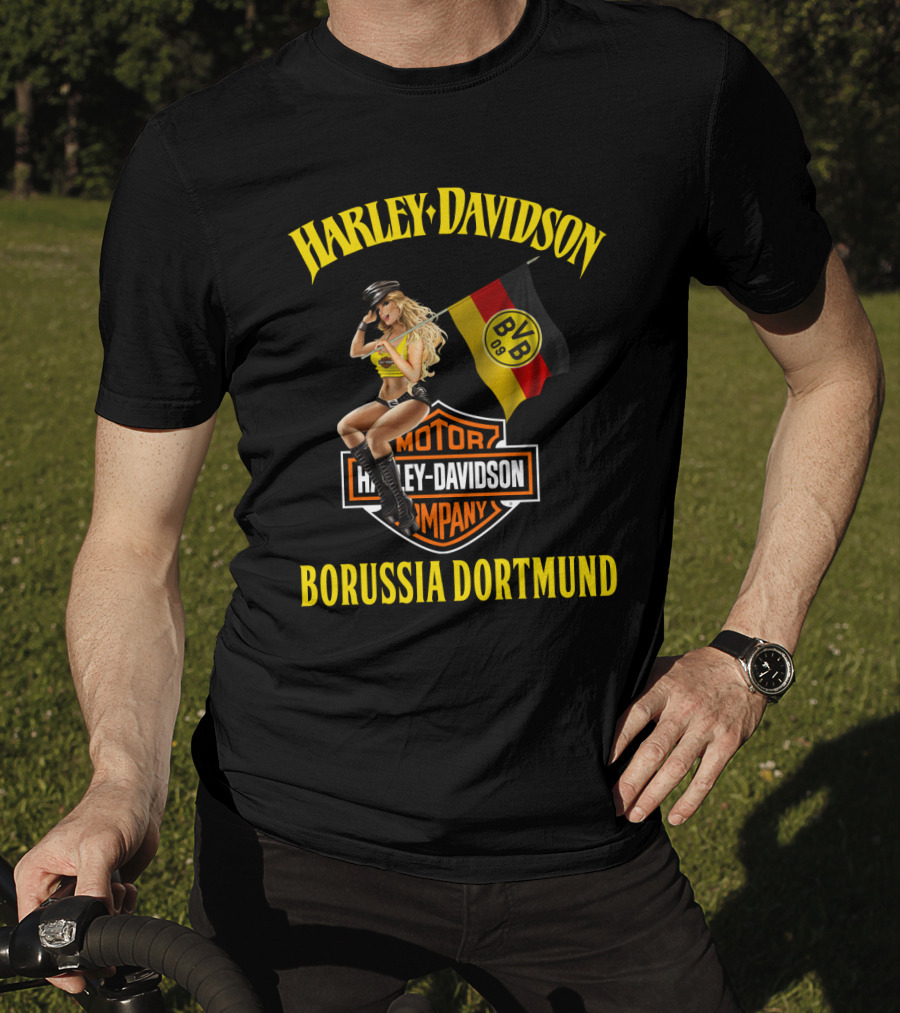 Harley Davidson Borussia Dortmund Bvb 09 Motor Company T-Shirt