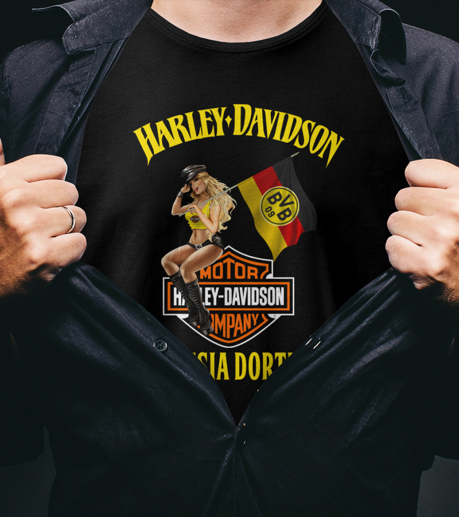 Harley Davidson Borussia Dortmund Bvb 09 Motor Company T-Shirt