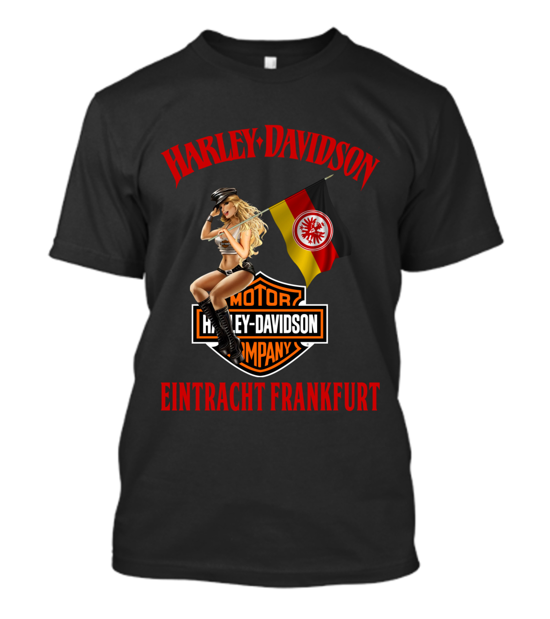 Harley Davidson Eintracht Frankfurt Motor Company Flag Woman T-Shirt