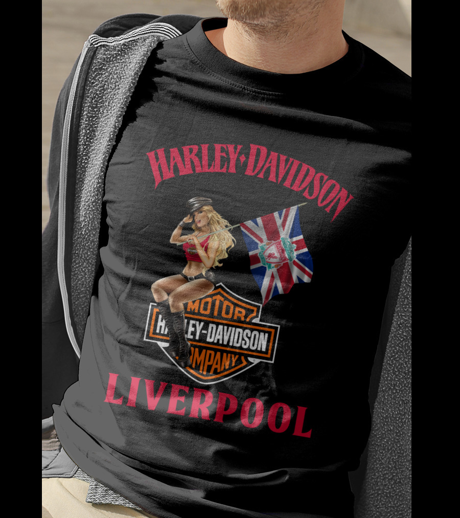 Harley Davidson Liverpool Union Jack T-Shirt