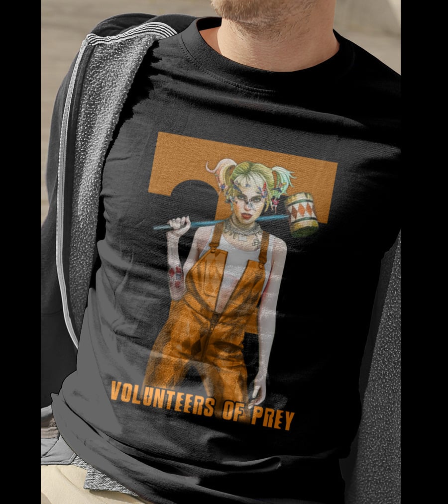 Volunteers Of Prey Tennessee Iconic Figure With Hammer T-Shirt