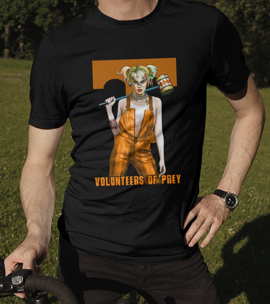Volunteers Of Prey Tennessee Iconic Figure With Hammer T-Shirt