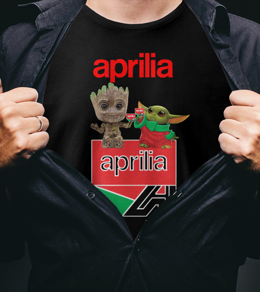 Aprilia Dh 21 Groot Baby Yoda Collaboration T-Shirt