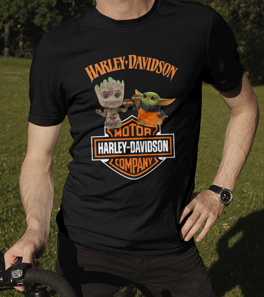 Harley Davidson Motor Company Groot Yoda Duo T-Shirt