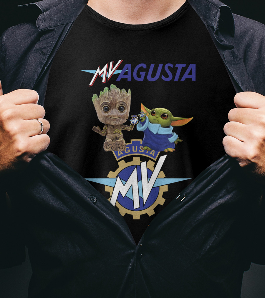 Mv Agusta Groot Yoda Characters T-Shirt