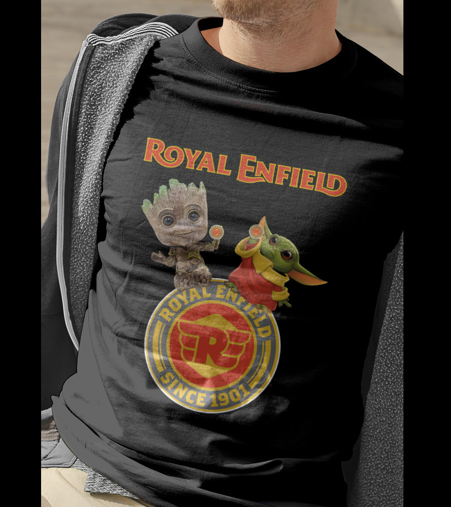 Royal Enfield Since 1901 Groot Yoda T-Shirt