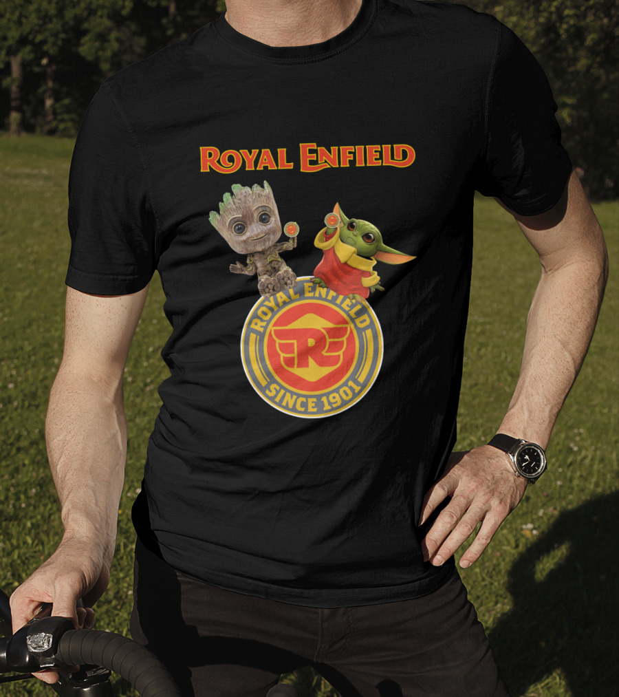 Royal Enfield Since 1901 Groot Yoda T-Shirt