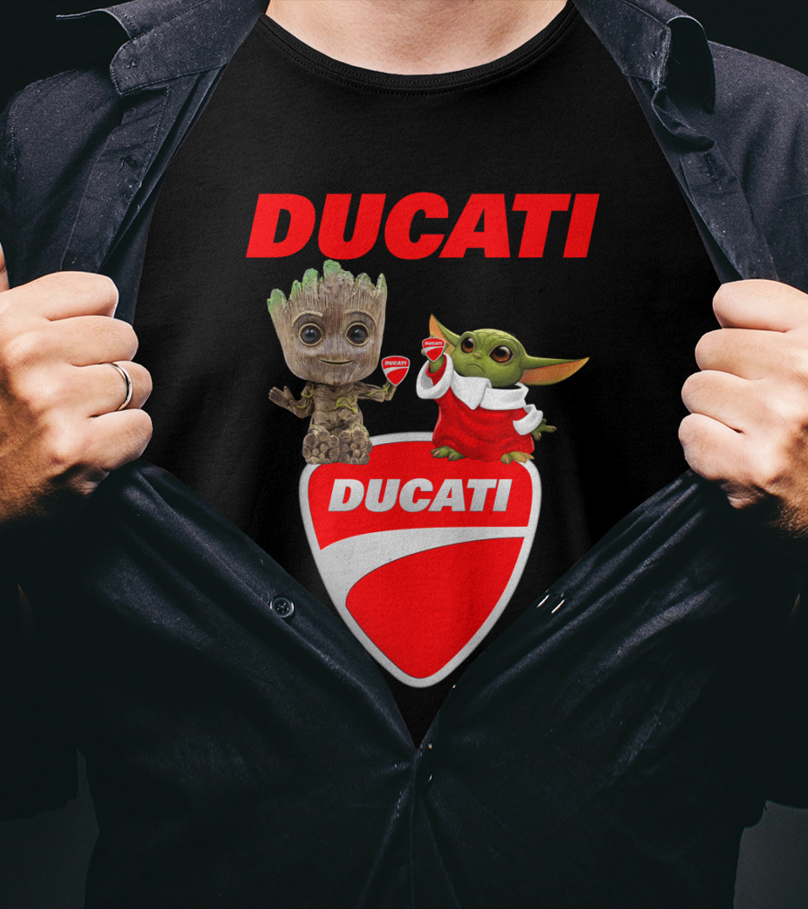 Ducati Groot Yoda Guardians Star Wars Collaboration T-Shirt