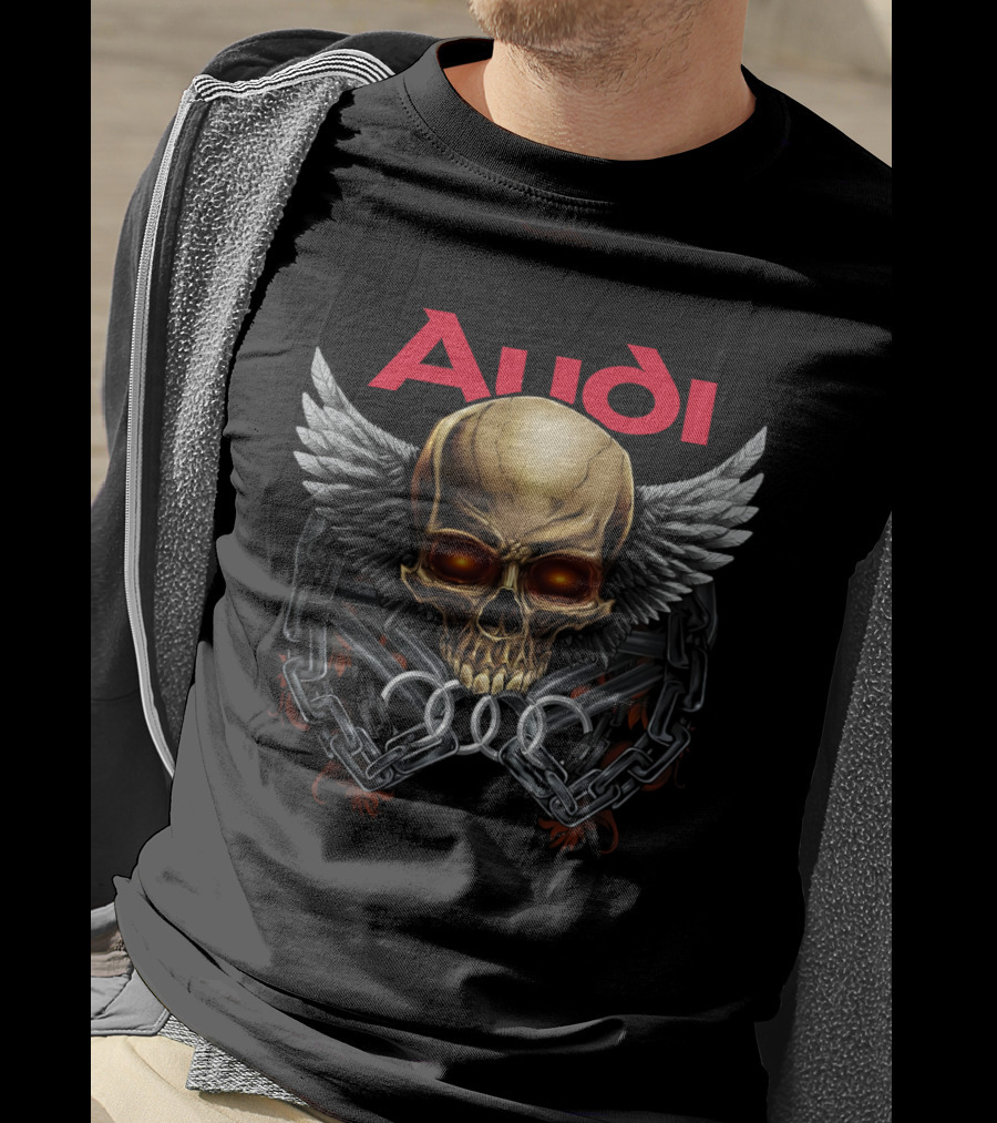 Audi Skull Wings Chains T-Shirt