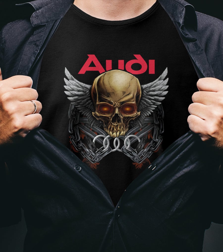 Audi Skull Wings Chains T-Shirt