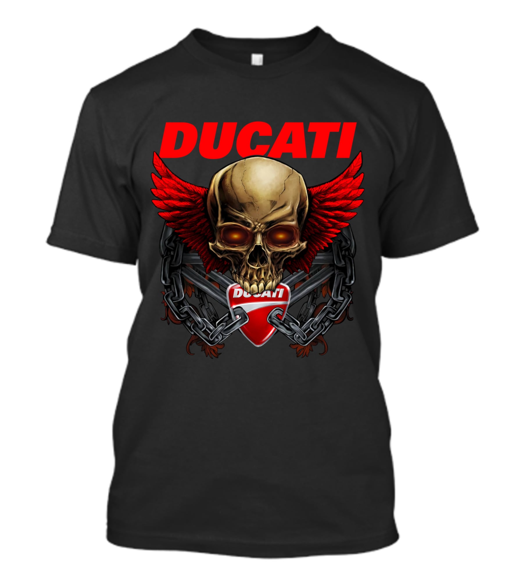 Ducati Skull Wings Chain T-Shirt