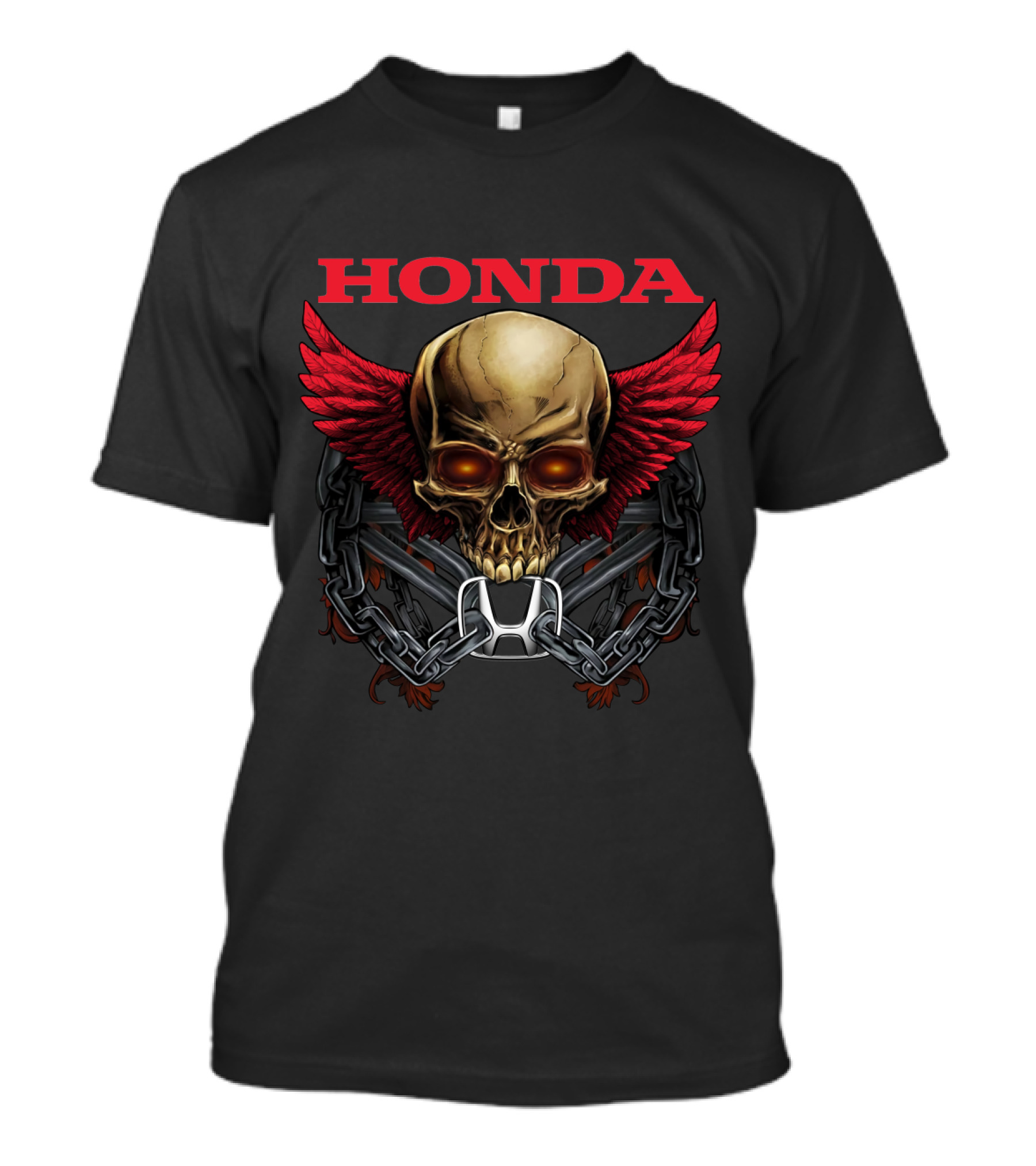 Honda Skull Wings Chain T-Shirt