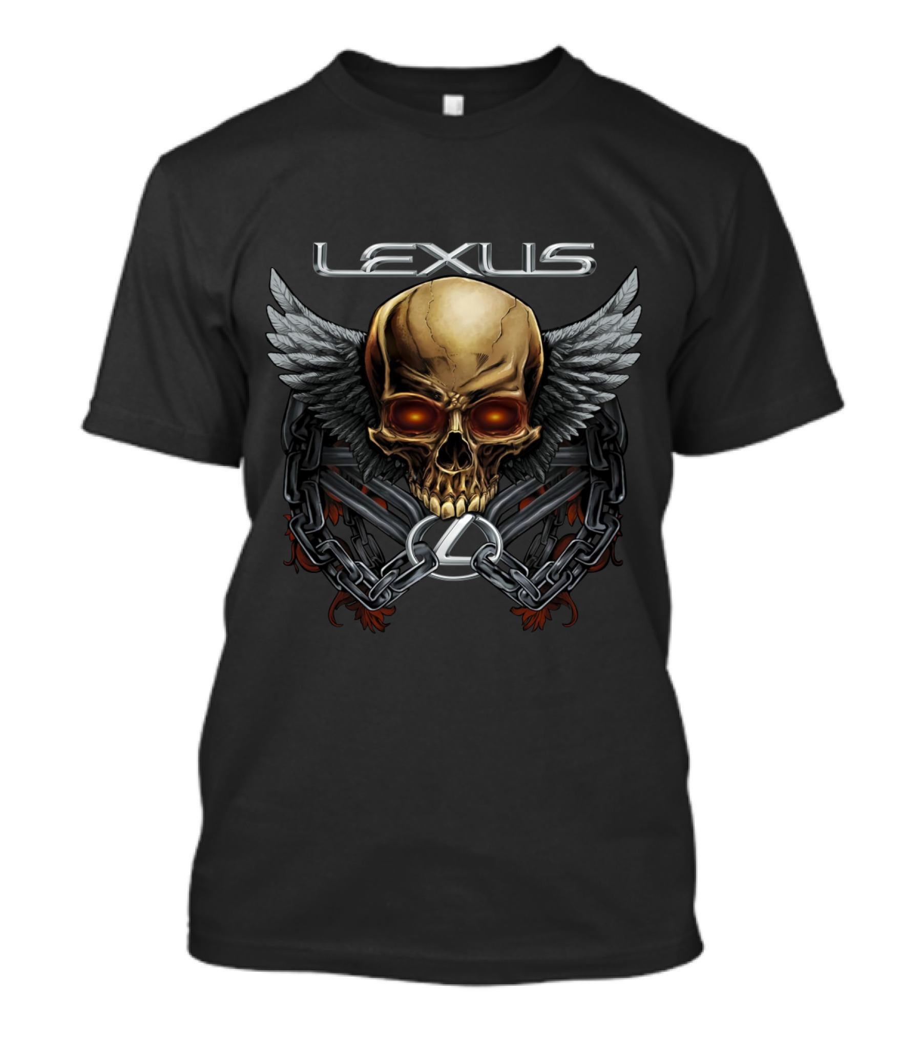 Lexus Skull Wings Chains T-Shirt