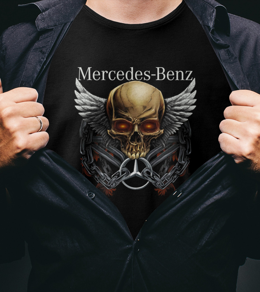 Mercedes Benz Skull Wings T-Shirt