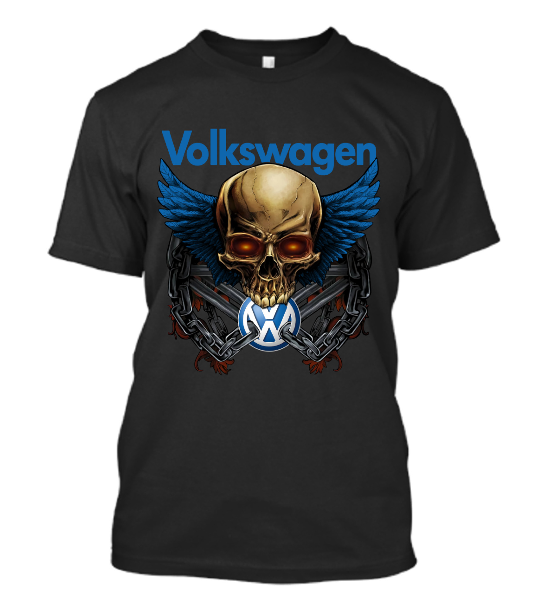 Volkswagen Skull Wings Chain T-Shirt