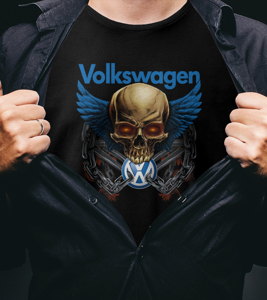 Volkswagen Skull Wings Chain T-Shirt