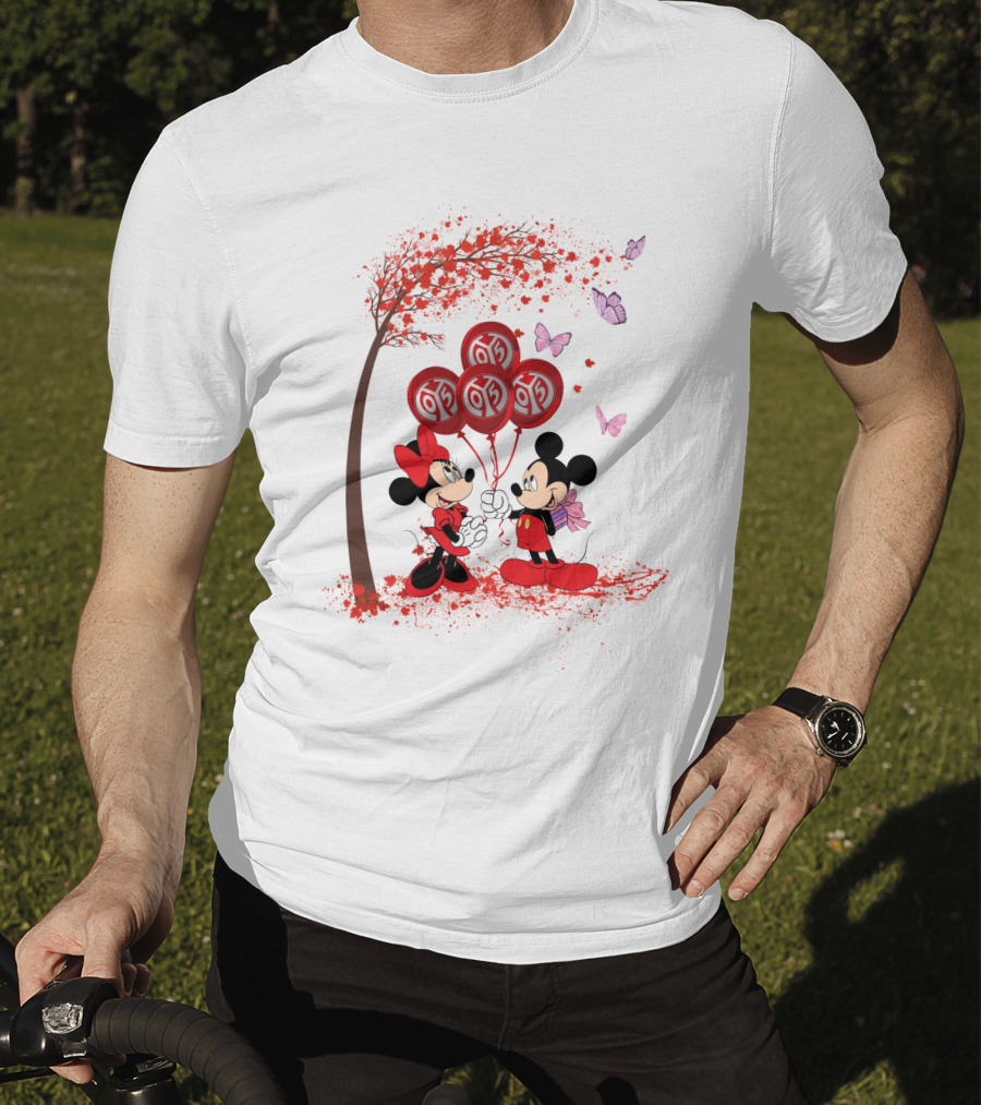 DH 29 Bundesliga 1 FSV Mainz 05 Mickey Minnie Balloons T-Shirt
