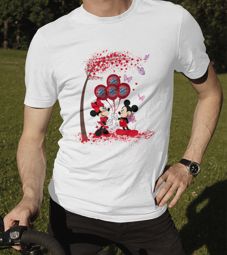 DH 29 FC Bayern München Minnie And Mickey Balloons T-Shirt