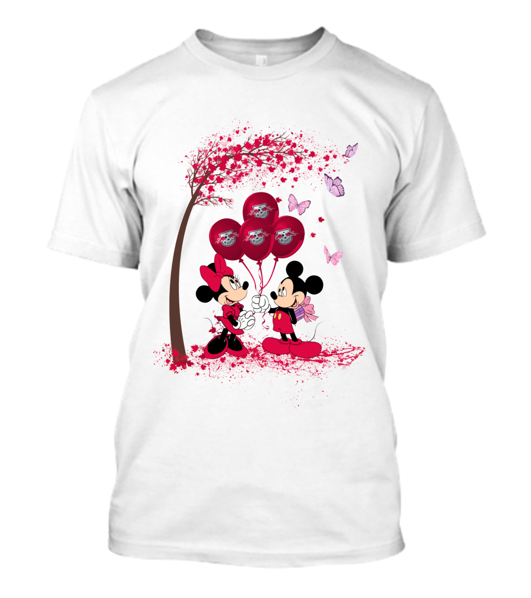 DH 29 Bundesliga RB Leipzig Minnie And Mickey Balloons T-Shirt