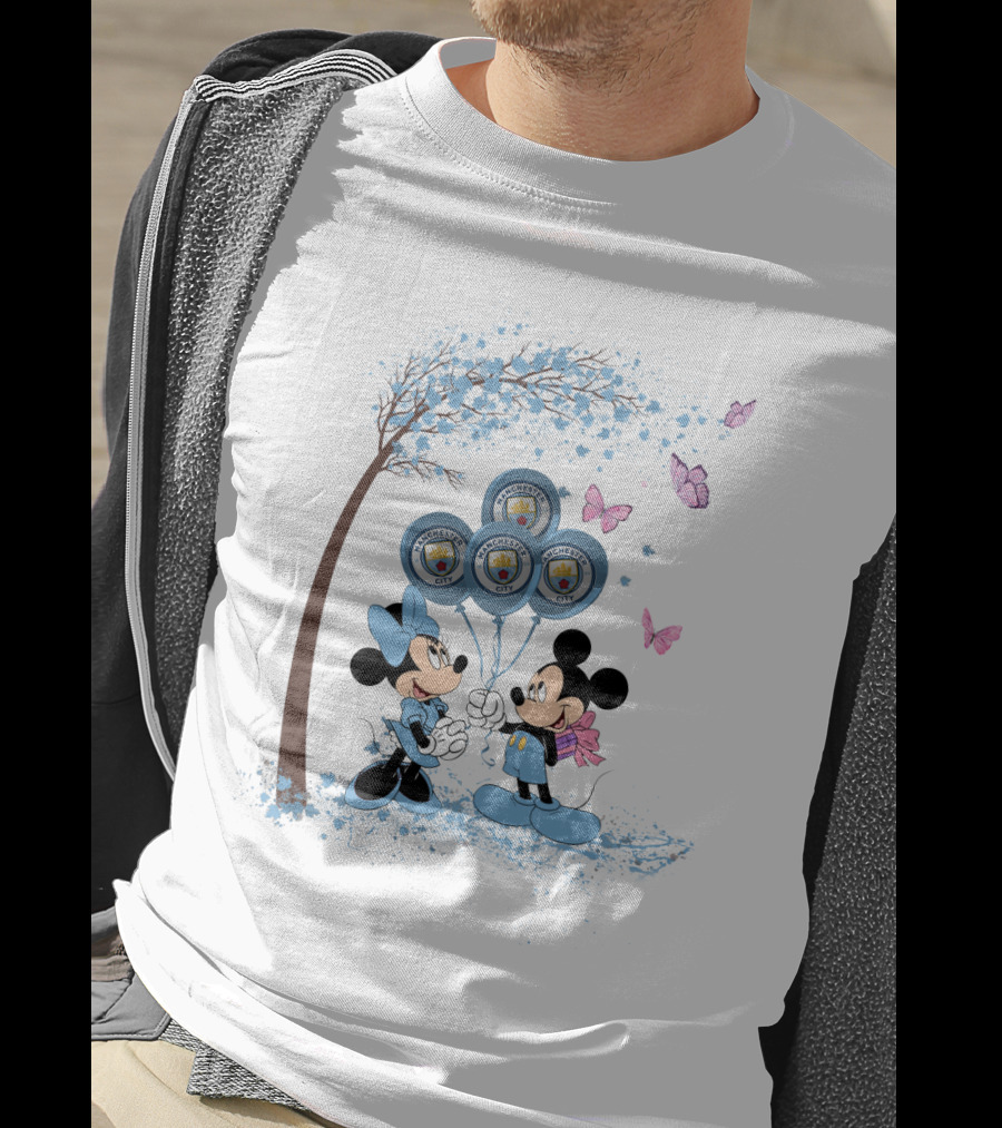 DH 29 Premier League Manchester City Disney Balloons T-Shirt