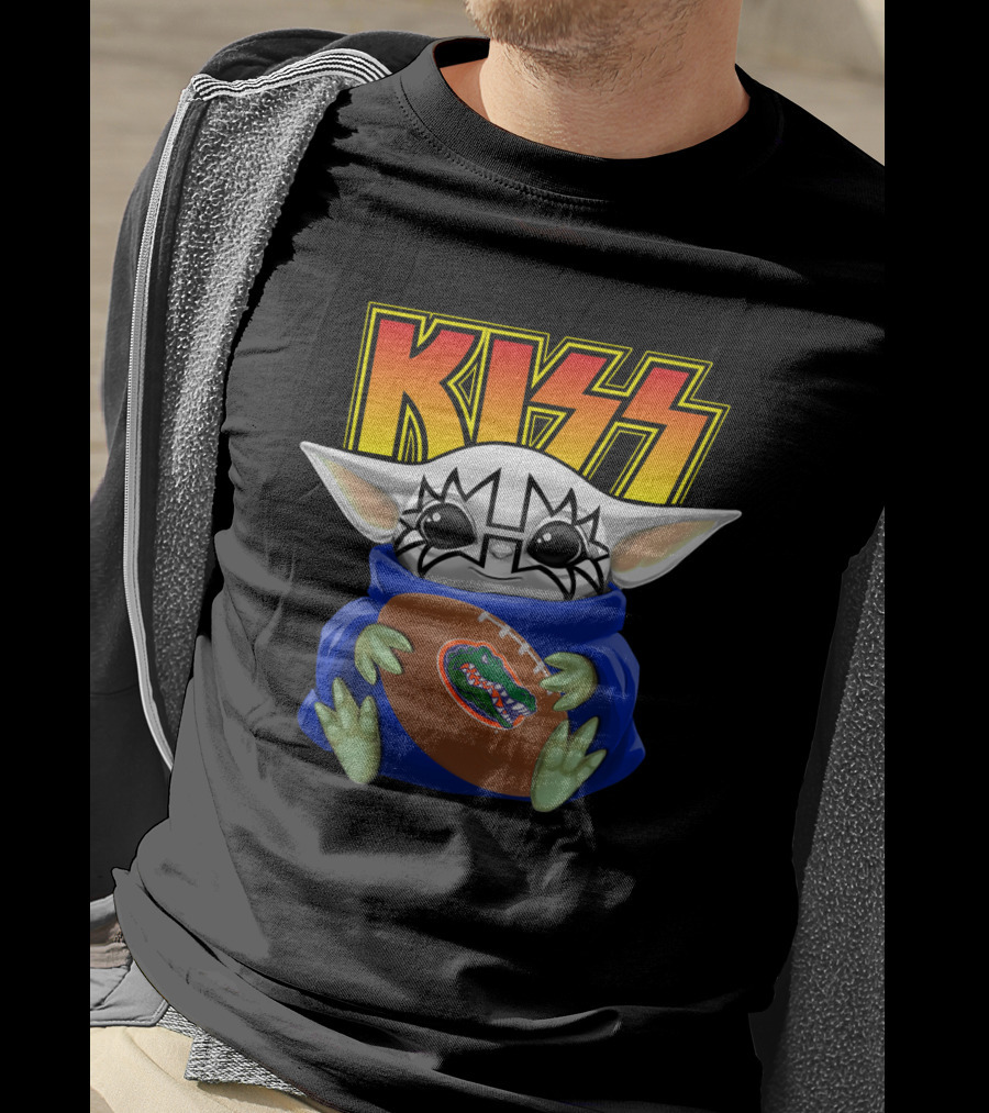 KISS Tommy Thayer Baby Yoda Florida Gators Football Fan T-Shirt