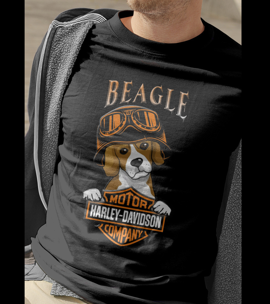 Beagle Harley Davidson Motor Company T-Shirt