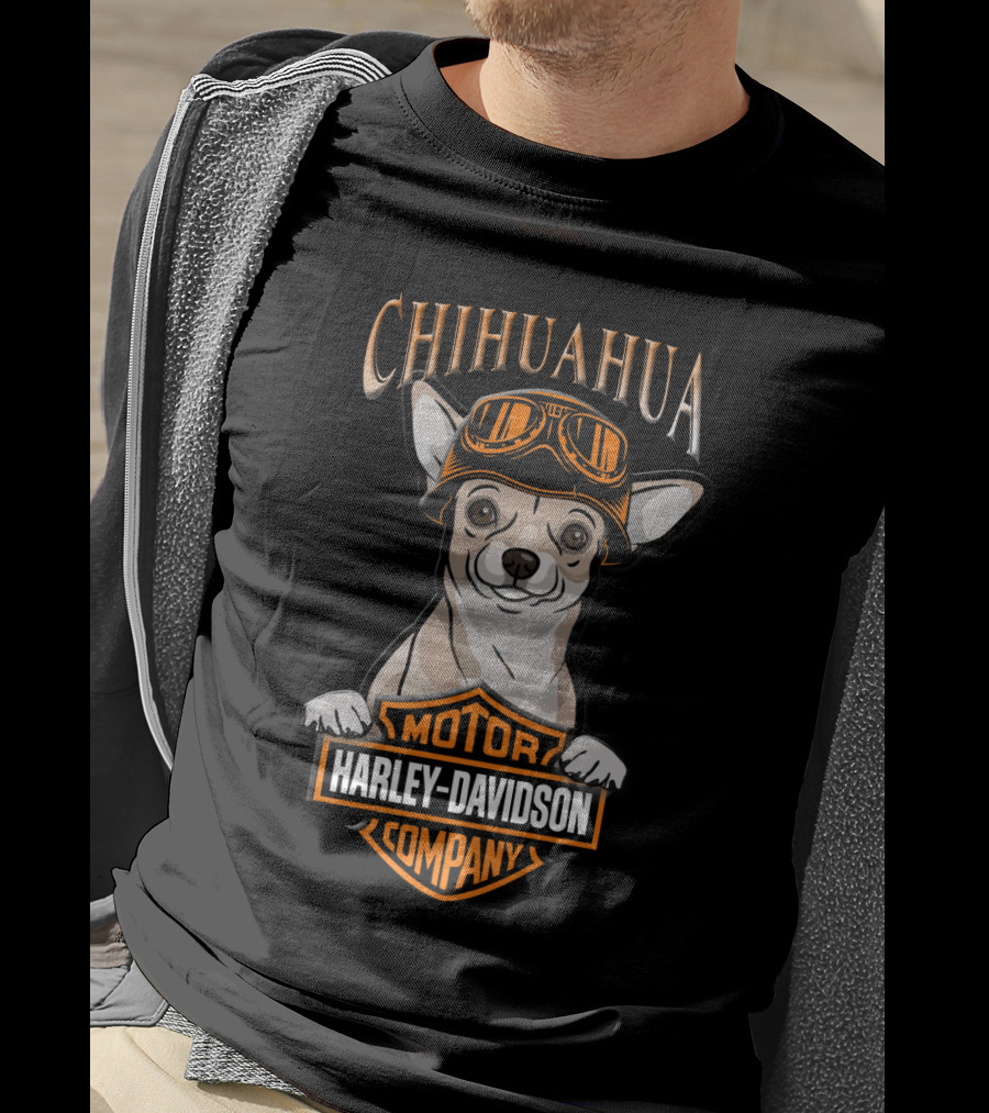 Chihuahua Motorcycle Harley Davidson Company T-Shirt