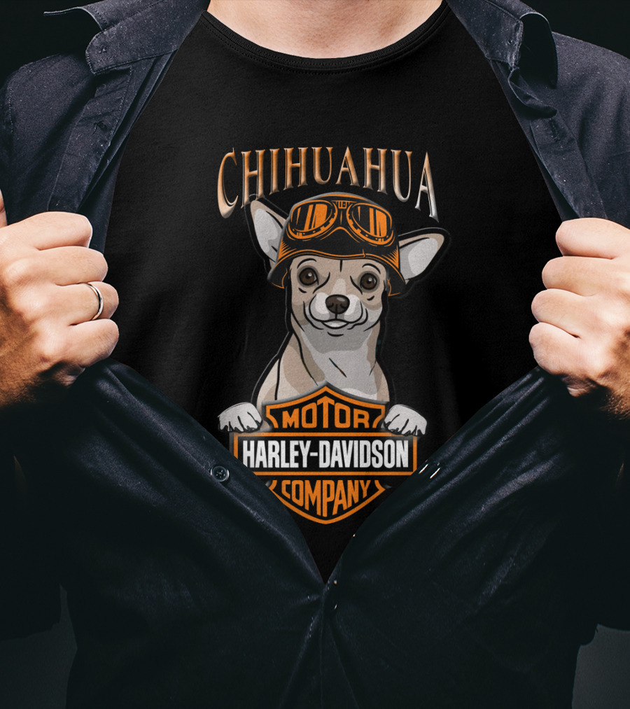 Chihuahua Motorcycle Harley Davidson Company T-Shirt