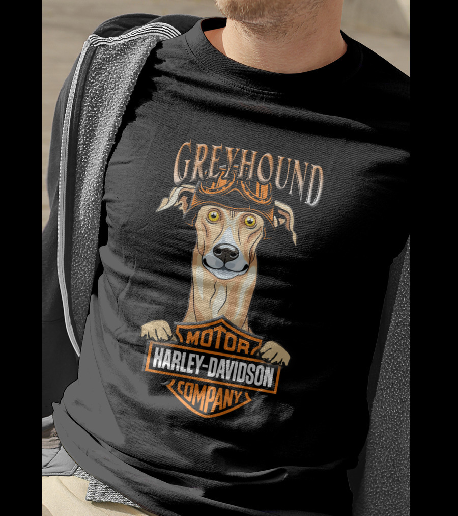 Greyhound Harley Davidson Motor Company T-Shirt