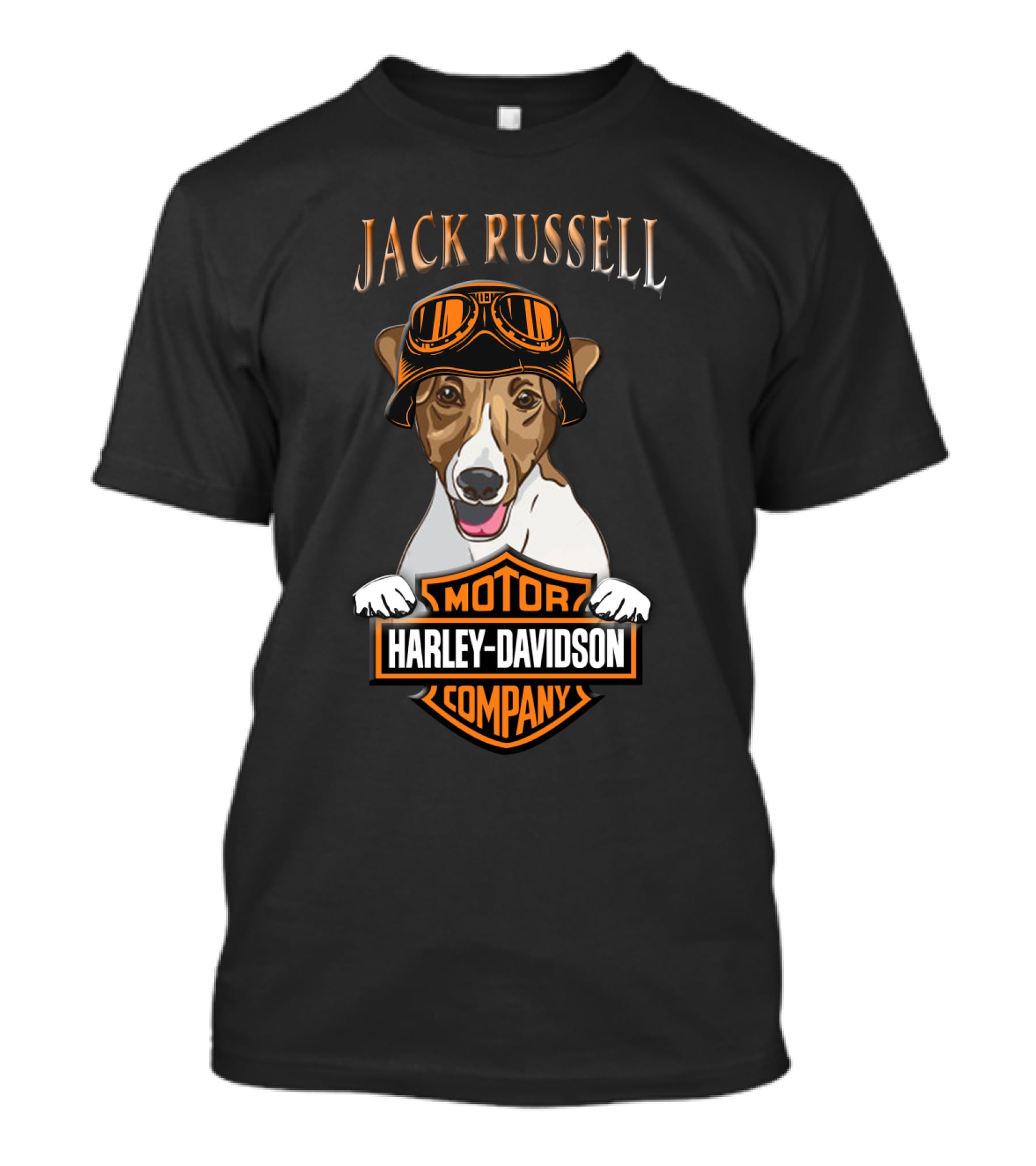 Jack Russell Terrier Harley Davidson Motorcycle Company T-Shirt