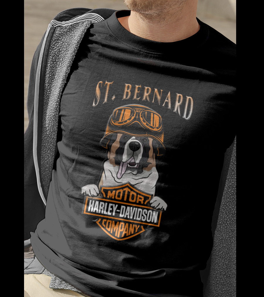 St Bernard Harley Davidson Motorcycle Company T-Shirt