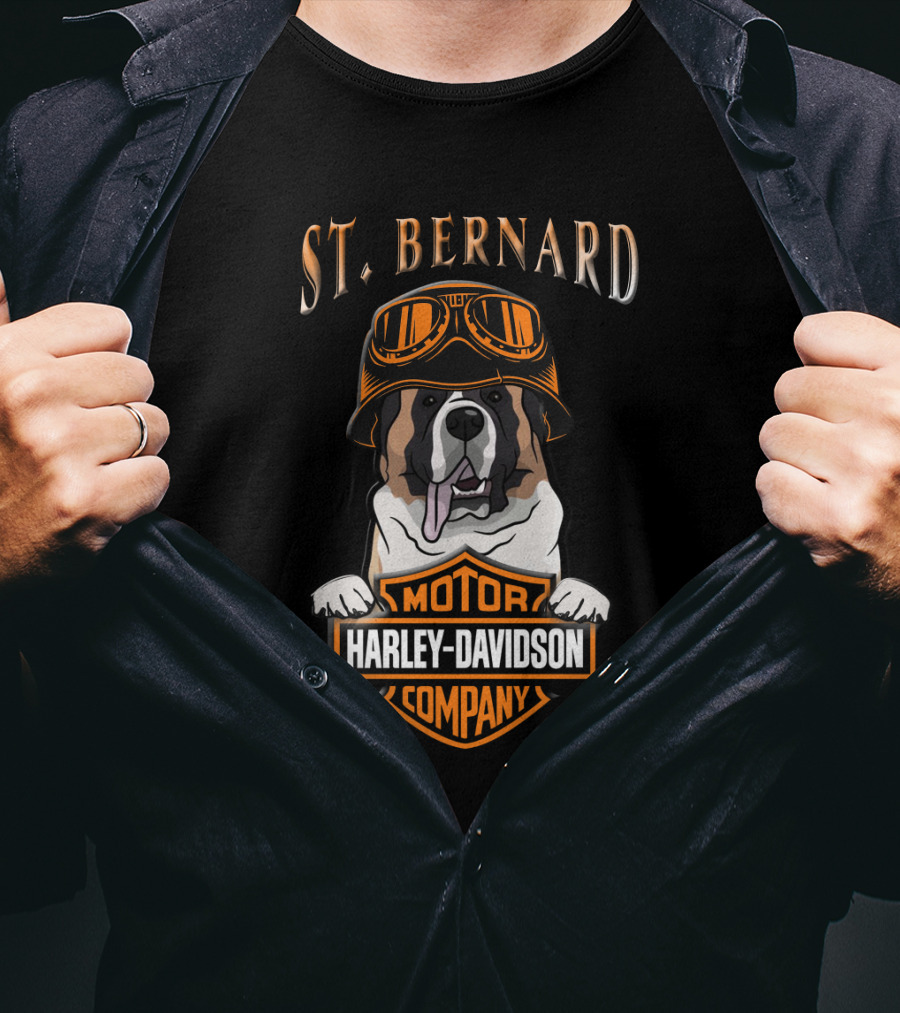 St Bernard Harley Davidson Motorcycle Company T-Shirt