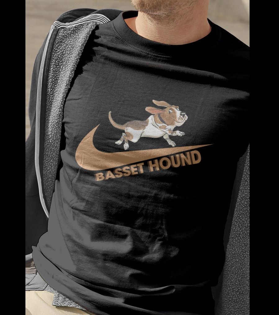 Basset Hound Nike Logo Parody Dh T-Shirt