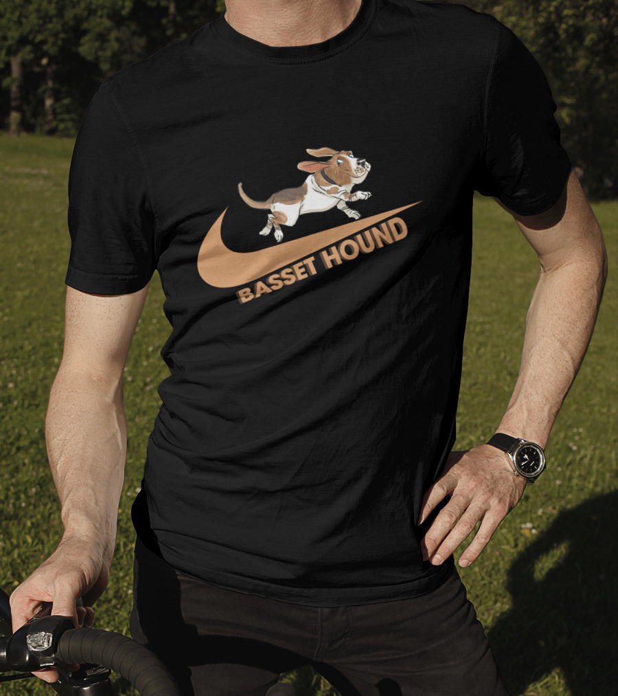 Basset Hound Nike Logo Parody Dh T-Shirt