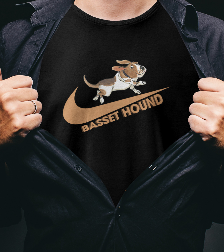Basset Hound Nike Logo Parody Dh T-Shirt